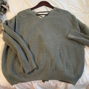 Nanamacs sweater lace up back SOLD